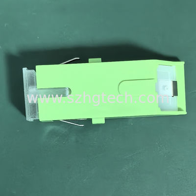 New Arrived Green Color SC apc Simplex Fiber Optic Adapter With Spring Cover