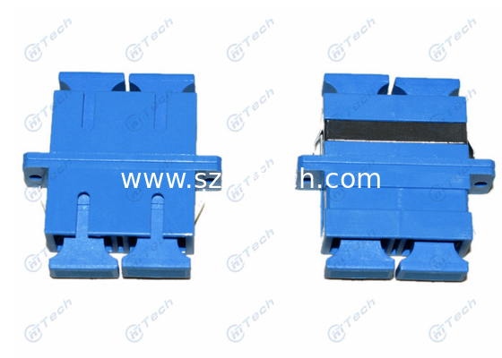 Telecom Blue SC Fiber Optic Adapter Easy Operate For Data Processing Networks