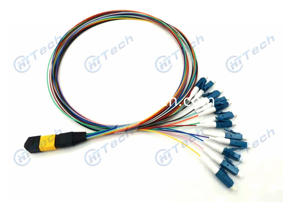 Female Type Singlemode LC-MPO Fiber Optical Jumper Cord MTP MPO-LC Cable SM MM